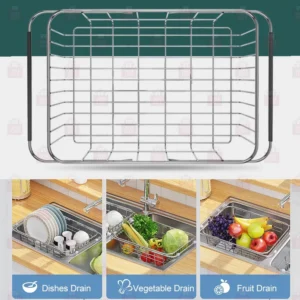 Adjustable Stainless Steel Sink Basket