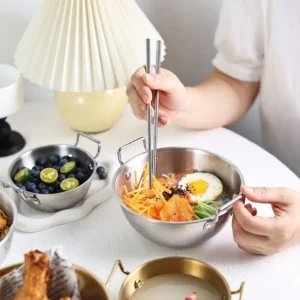 WORTHBUY Stainless Steel Double Handle Bowl
