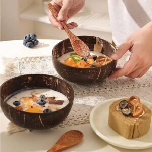 Natural Coconut Bowl With Spoon