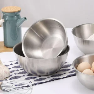 3 in 1 Stainless Steel Mixing Bowl Set