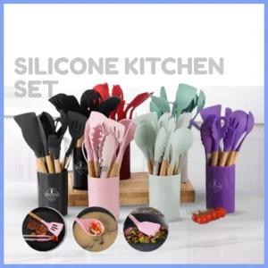 Random 12 Piece Silicone Kitchen Utensil Set